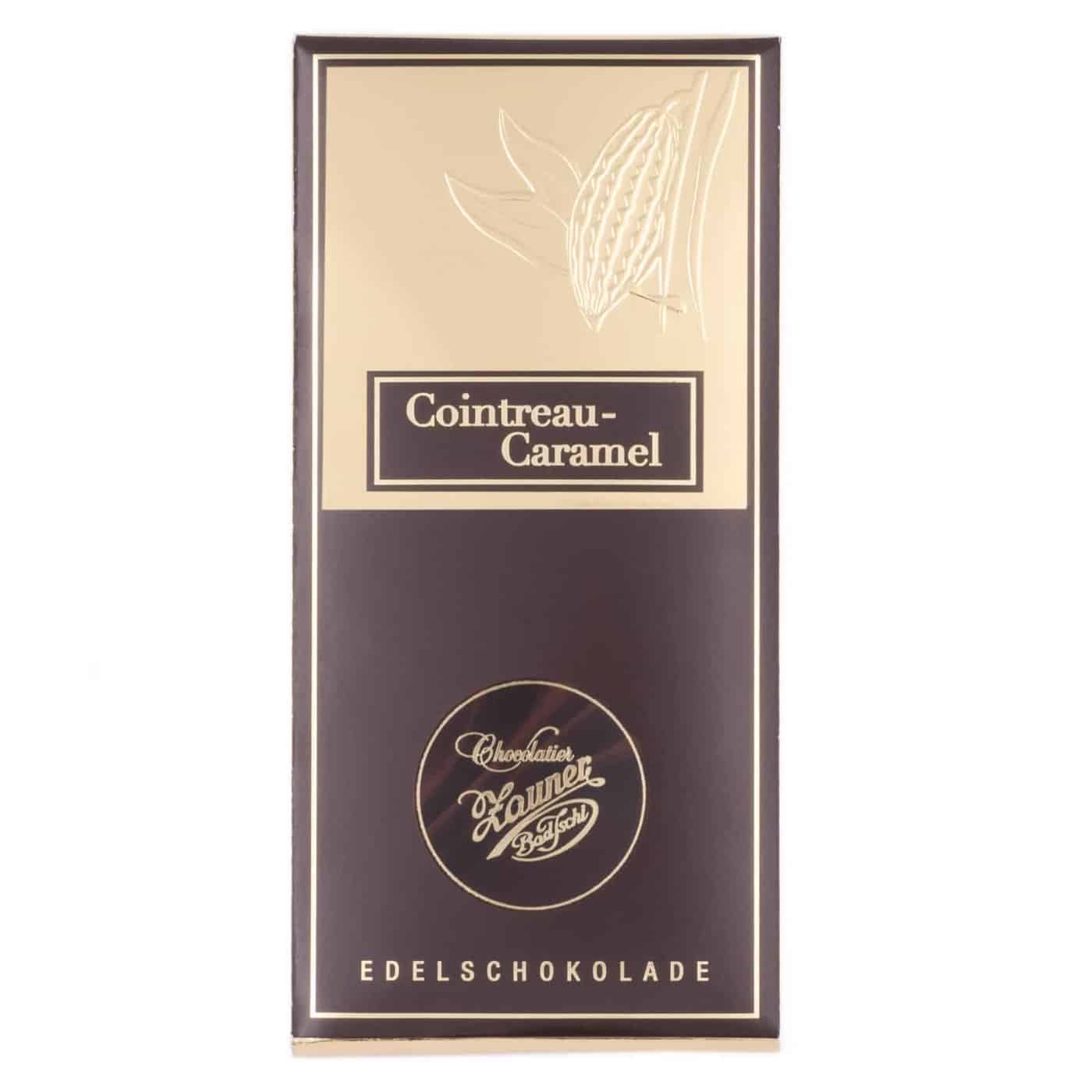 Schokolade-Cointreau-Caramel Edelbitterschokolade mit feinster Cointreau-Caramel-Füllung