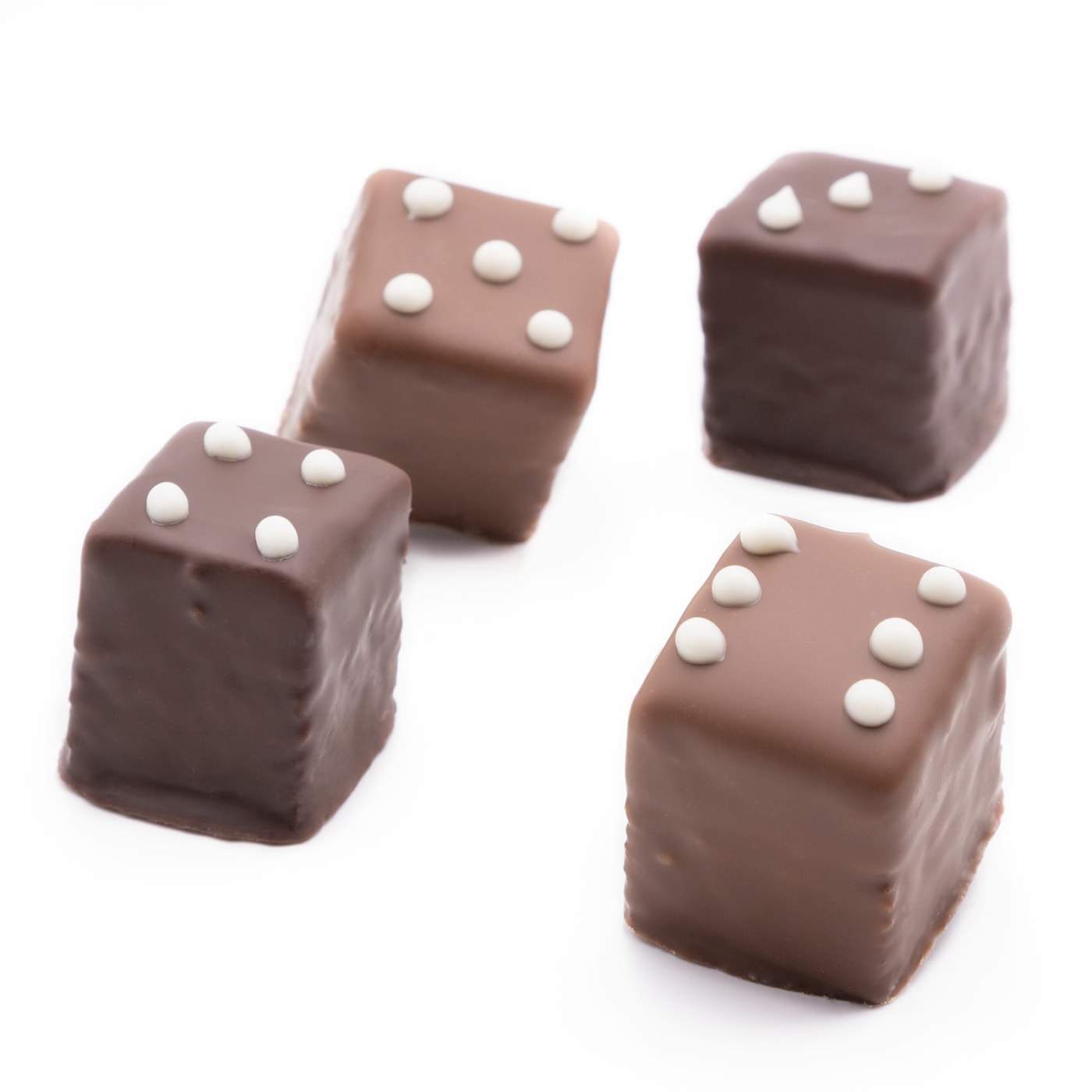Lebkuchen gefüllt mit Marillengelee, gehüllt in Schokolade