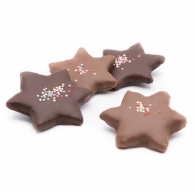chocolate stars - dipped in chocolate