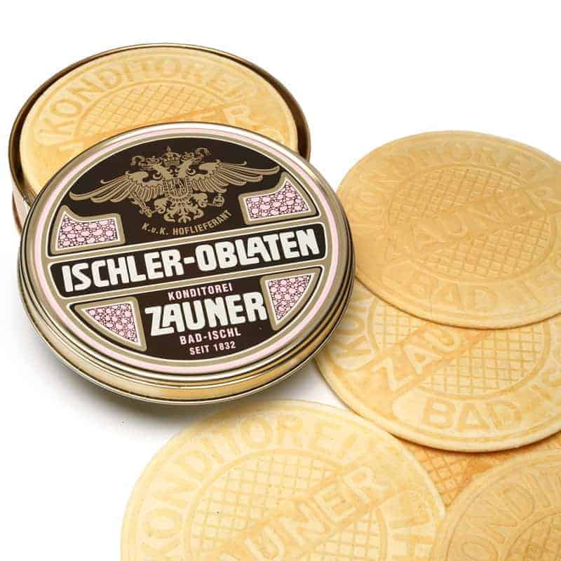 Original Bad Ischler Oblaten mit exklusiver Blechdose